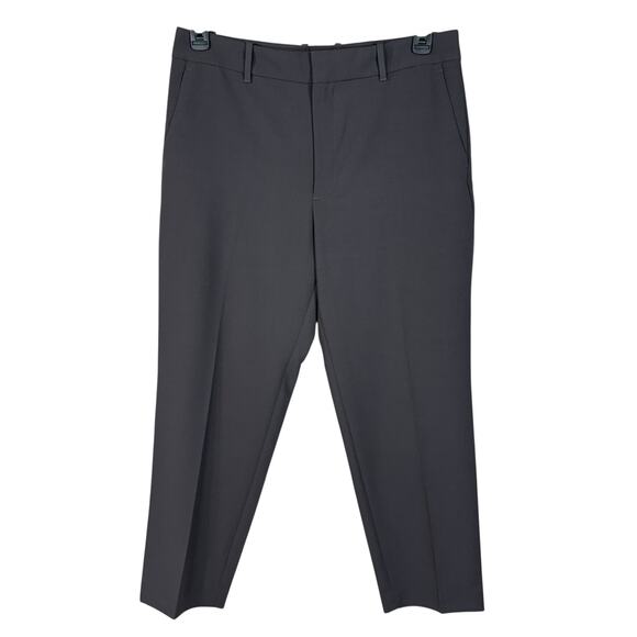 Club Monaco SZ 10R Matie Dress Pants Pockets Zip-Fly Flat Front Hi-Rise Gray New - Picture 1 of 9